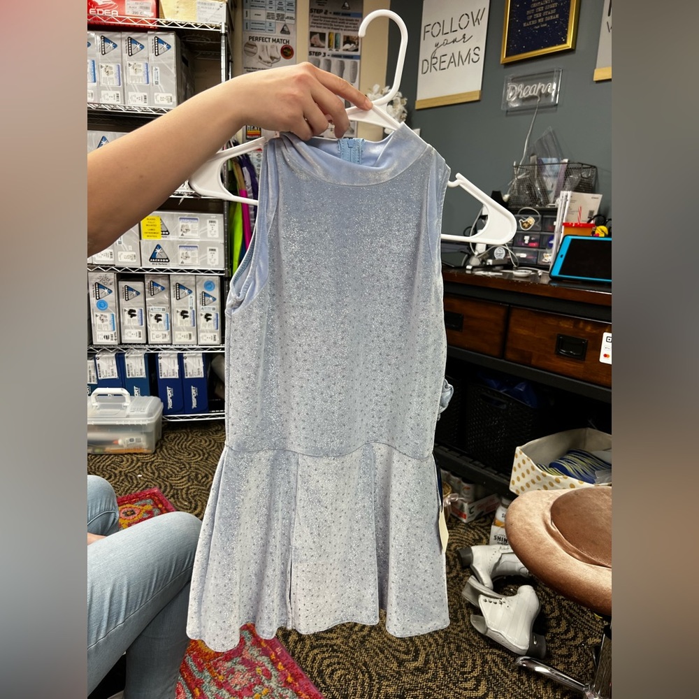 Blue Child S/M Figure Skating Dres